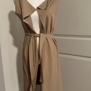 Shein Women's Tan and Brown Gilet